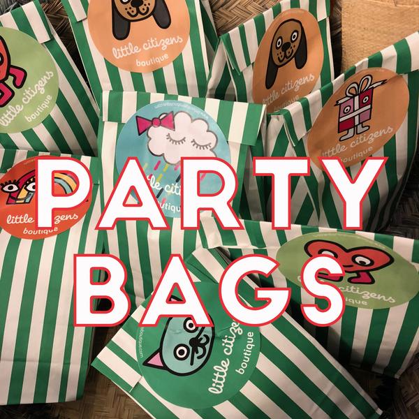 Custom made pre-filled party bags ready to go birthdays, weddings, travel
