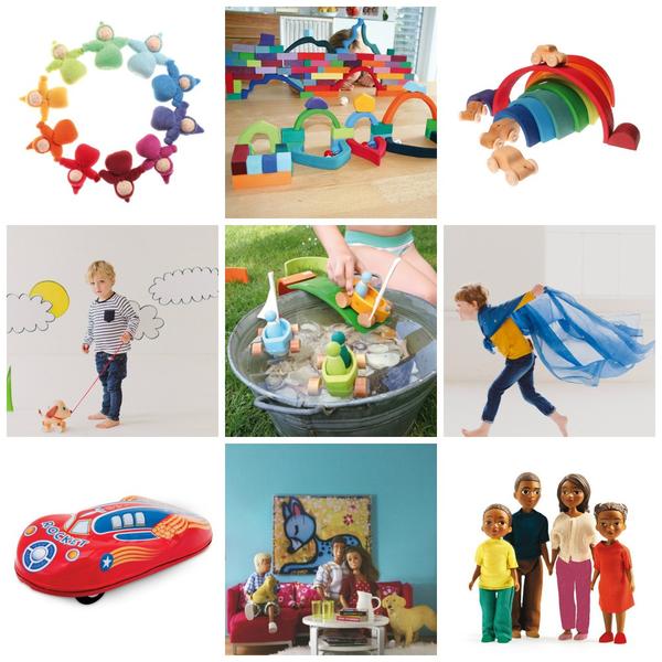 Pretend and make believe toys that help children develop Symbolic Play