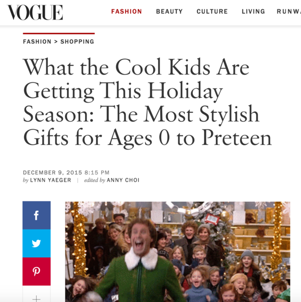 Vogue features Little Citizens Boutique