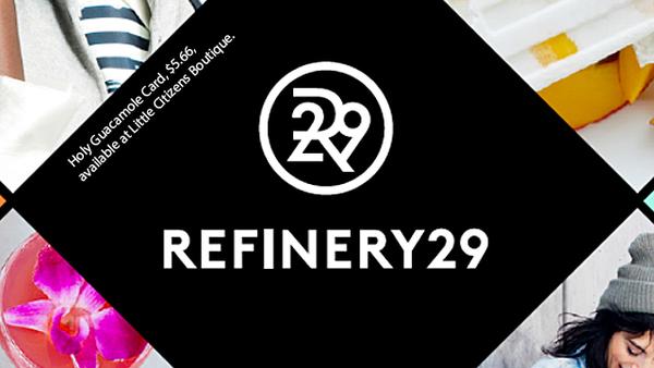 Refinery29 features Little Citizens Boutique guacamole greeting card