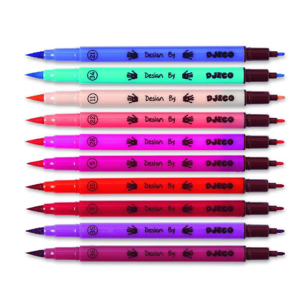 10 Two Tipped Felt Pens - Pink Set - Little Citizens Boutique
 - 1