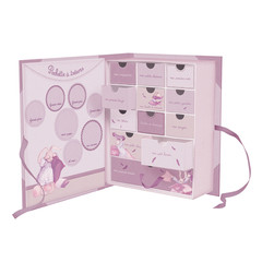 Baby Keepsake Treasure Box With Dawers - Mauve - Little Citizens Boutique
 - 2