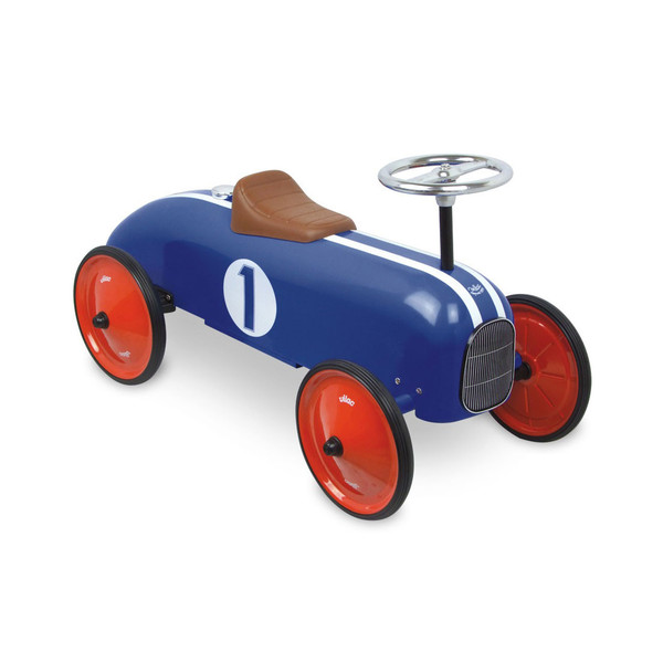Vilac Classic Ride-On Racing Car - Blue Stripe