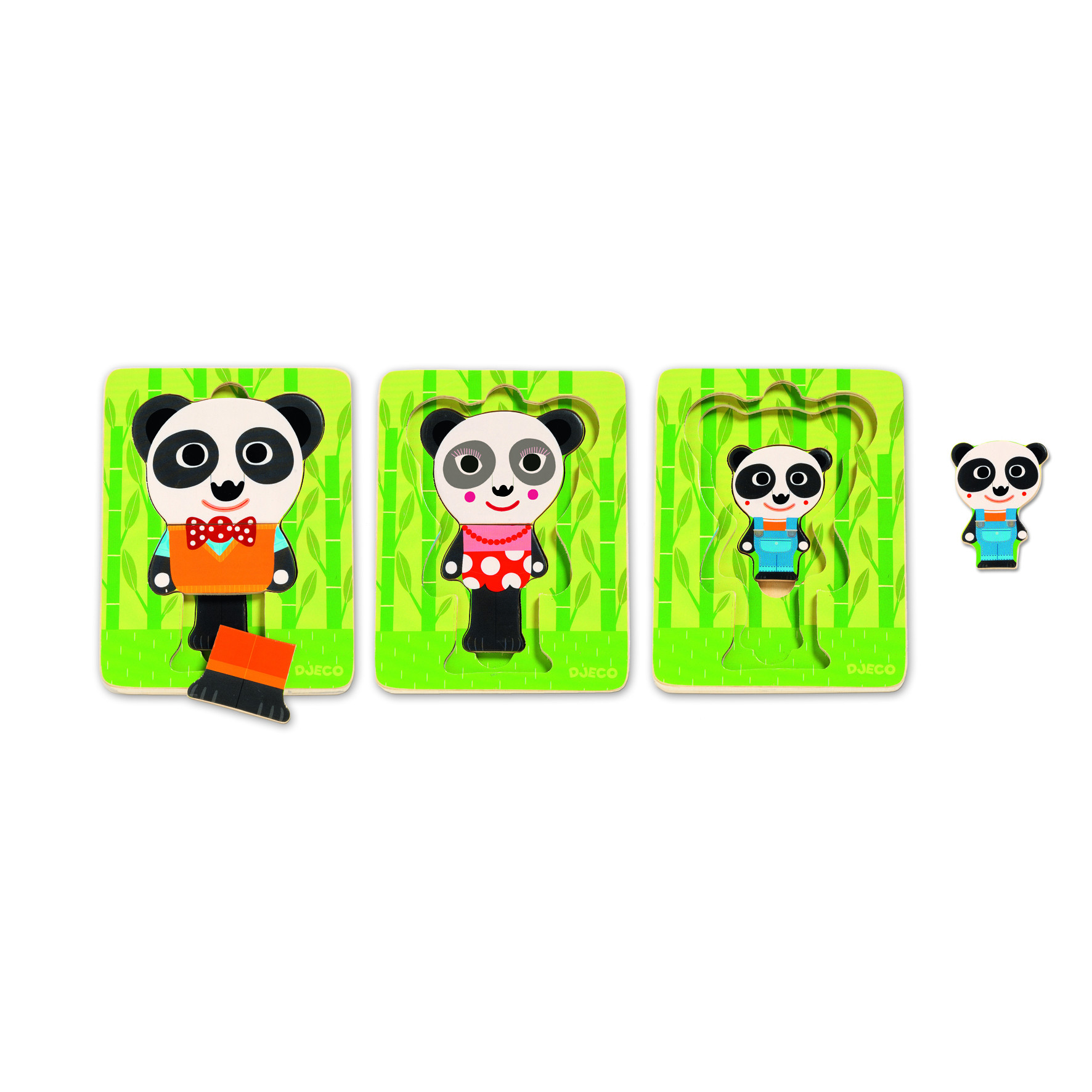 Stackable Panda Puzzle - Little Citizens Boutique
 - 1