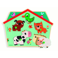 Djeco Wooden Sound Puzzle - Ouaf Woof - Little Citizens Boutique
