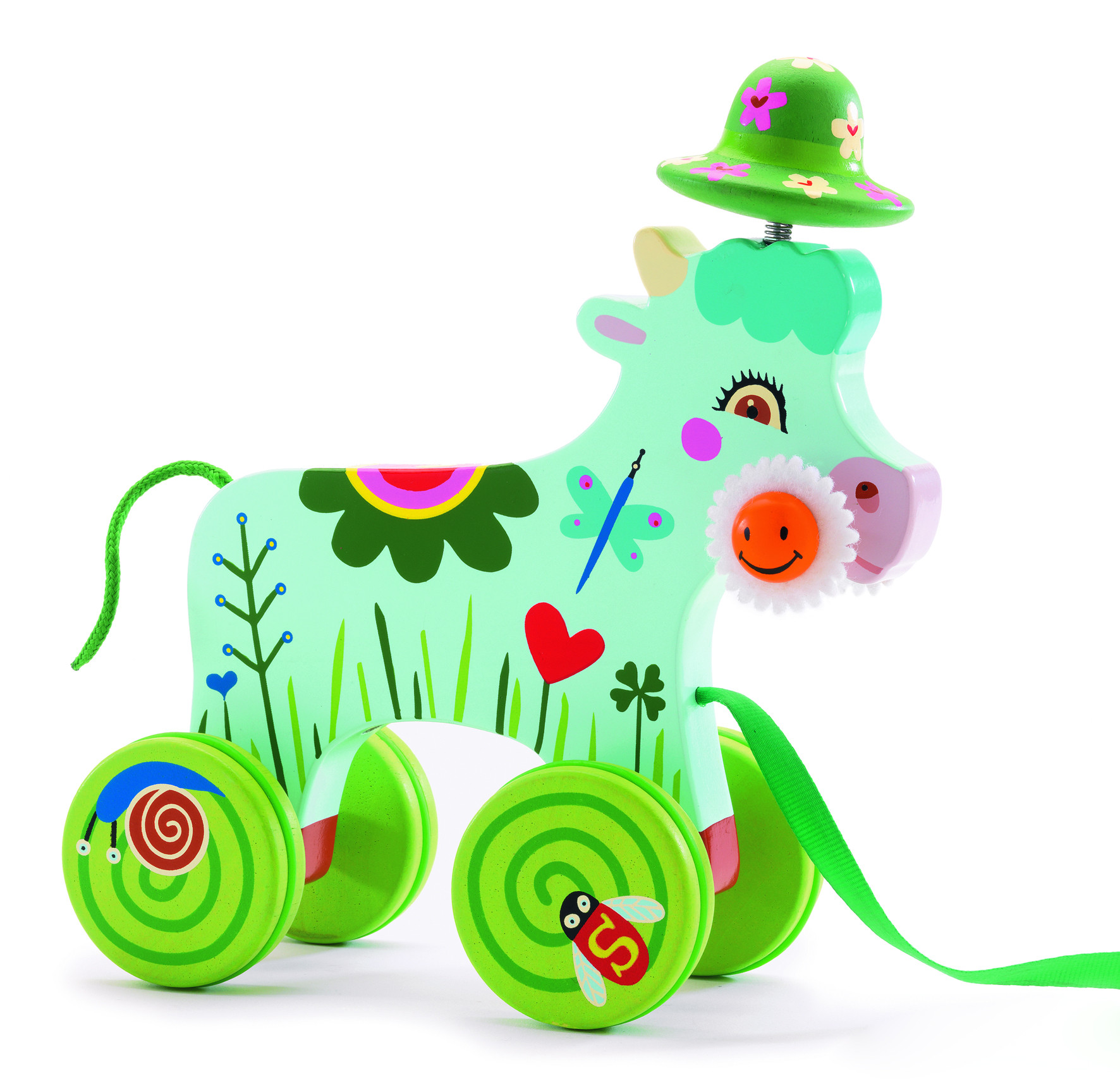 Pull Along Toy - Smiley the Cow - Little Citizens Boutique
