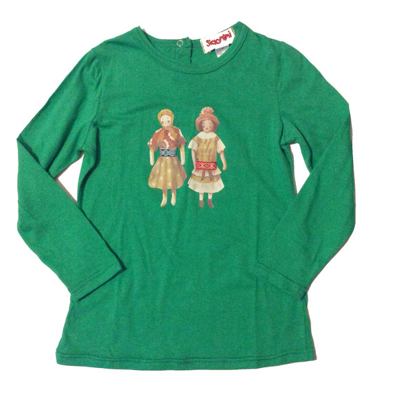 Dolly Dolls Long Sleeve Tee - Emerald Green