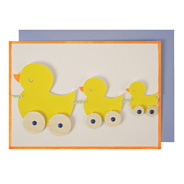 Here Come the Ducks - Newborn Card