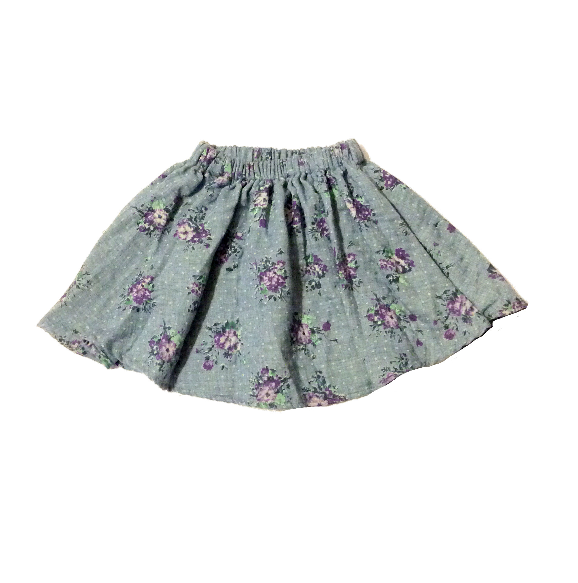 Full Skirt - Dusk Flower Bouquet- last one in Size 2Y! - Little Citizens Boutique
 - 1