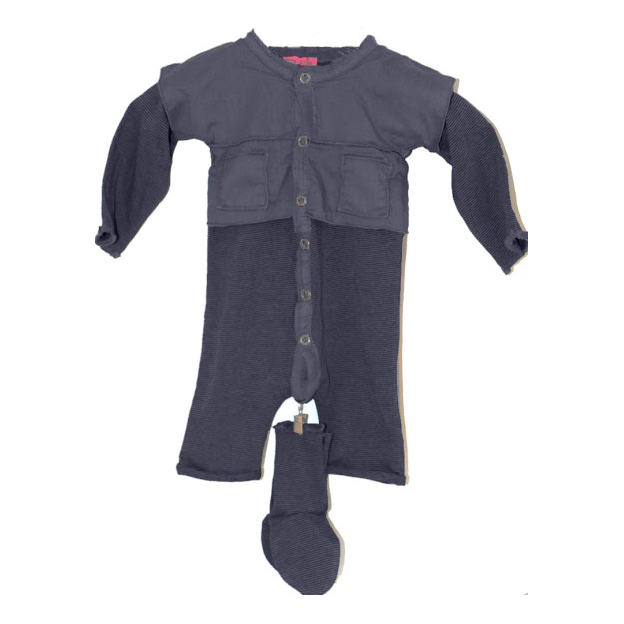 Eva Combi with Booties - Navy - Little Citizens Boutique
