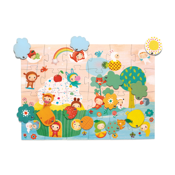 Djeco Surprise Peekaboo Geant Puzzle