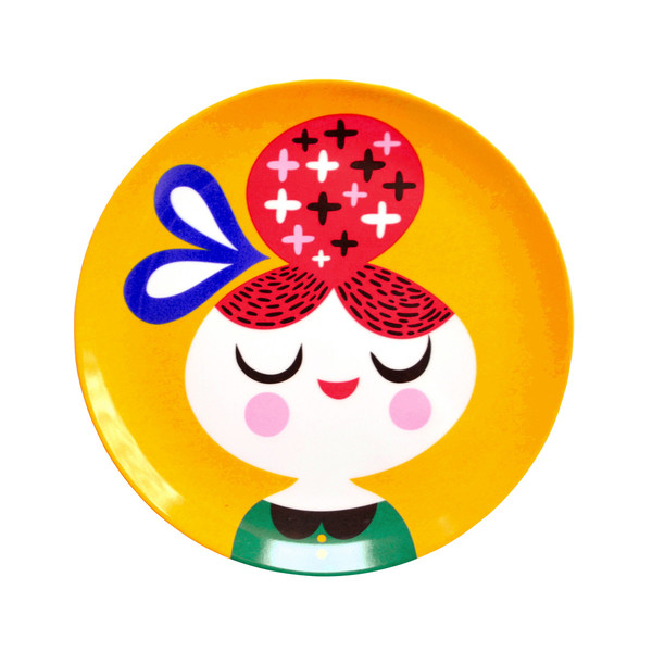 Helen Dardik Melanine Plate - Girl