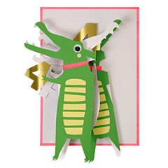 Happy 4th Crocodile - Birthday Card by Meri Meri - Little Citizens Boutique
 - 2