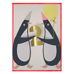 Happy 2nd Penguin - Birthday Card by Meri Meri - Little Citizens Boutique
 - 2