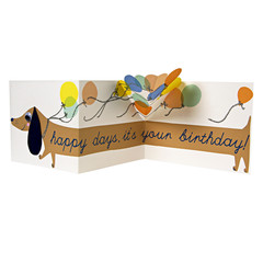 Happy Days Sausage Dog - Birthday Card - Little Citizens Boutique
 - 2