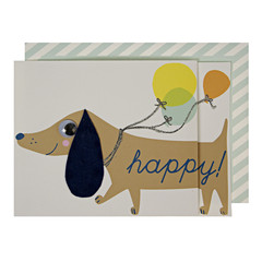 Happy Days Sausage Dog - Birthday Card - Little Citizens Boutique
 - 1