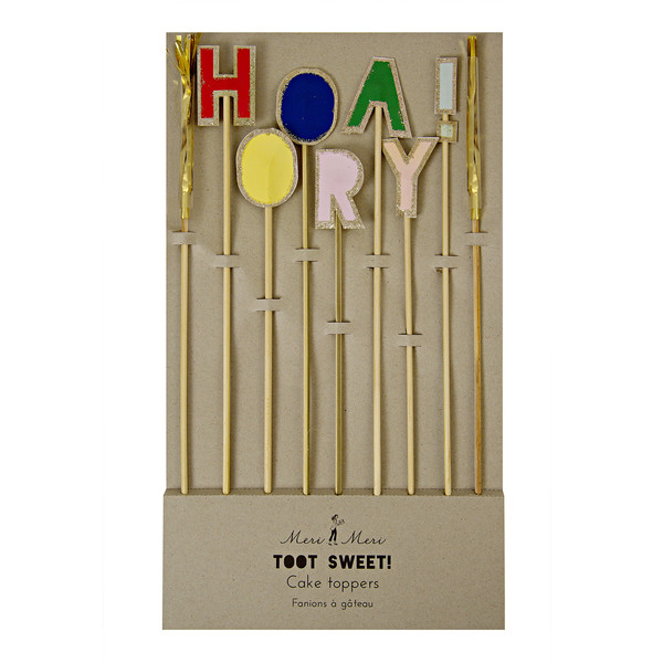 Hooray Cake Topper & Tassles