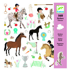 Djeco Horse stickers - Little Citizens Boutique

