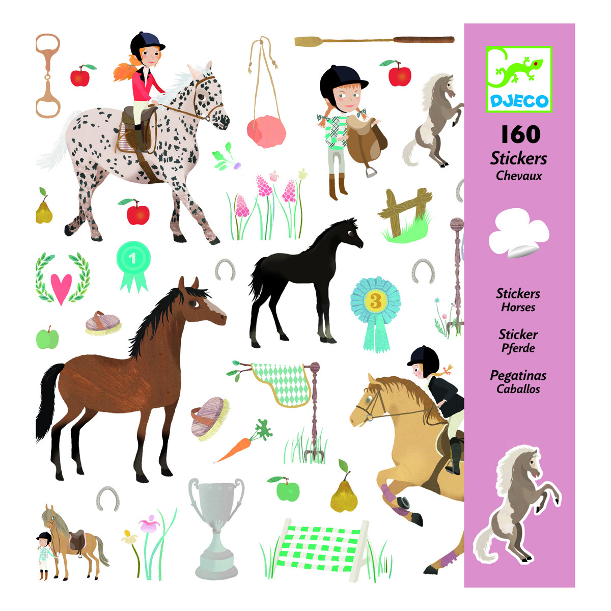 Djeco Horse stickers - Little Citizens Boutique
