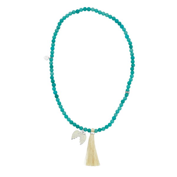 Jacques + Sienna Lucky Charm Bead Necklace - Angel Wings