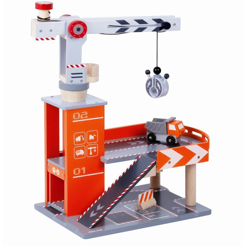Roadwork Construction Centre with Crane