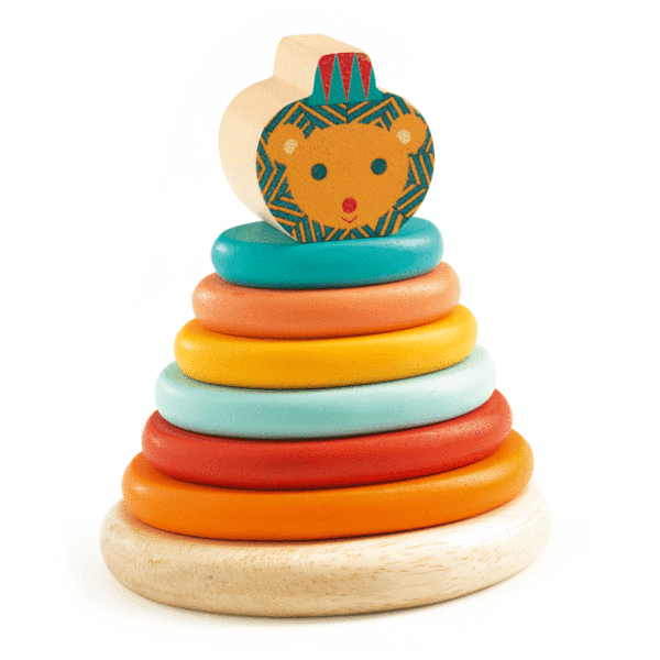 Djeco Junzo Lion Baby Stacking Toy