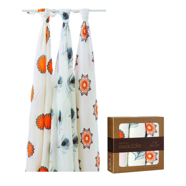 Baby Swaddles Made of Bamboo, Mela Design - 3 Pack
