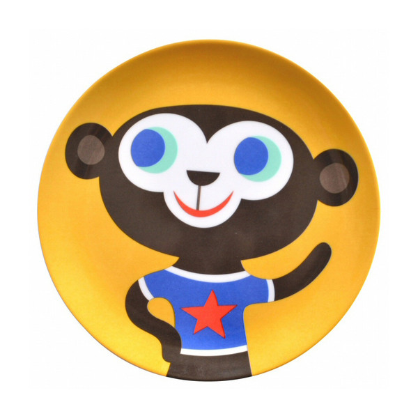 Helen Dardik Melanine Plate - Monkey