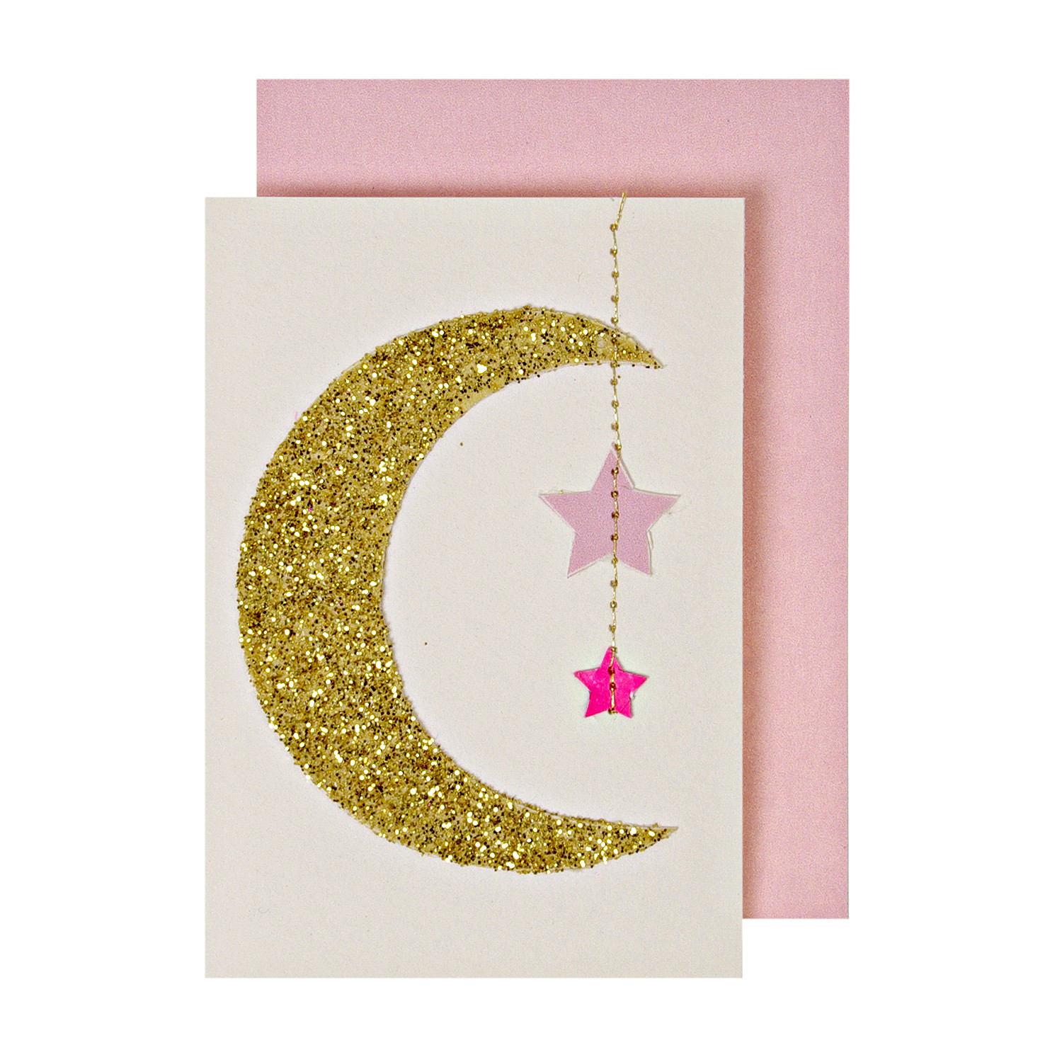 Hanging Moon Mobile - Newborn Card by Meri Meri - Little Citizens Boutique
 - 1