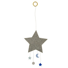 Glitter Star Hanging Mobile - Newborn Card by Meri Meri - Little Citizens Boutique
 - 2