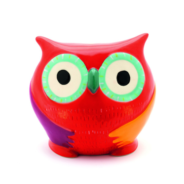 Owl Keep Watch Money Bank Christening Gift by Djeco