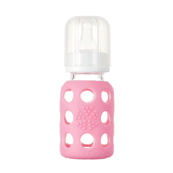 Pink 4oz Baby Bottle - lifefactory
