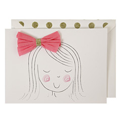 Birthday Girl Pink Bow - Birthday Card by Meri Meri - Little Citizens Boutique
 - 1