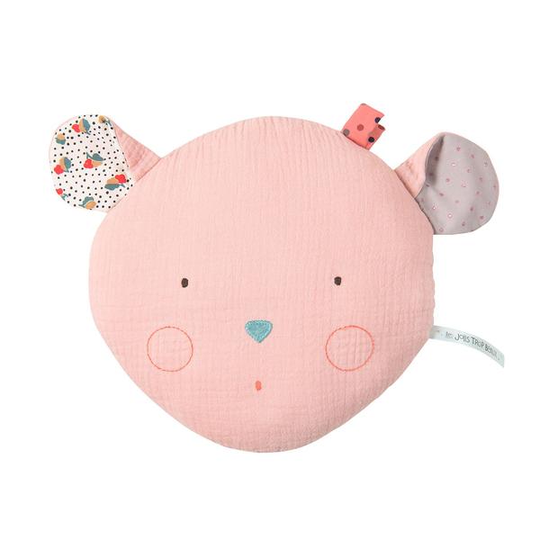 Pink Mouse Cushion by Moulin Roty