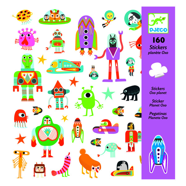 Djeco Stickers - Oxo Planet