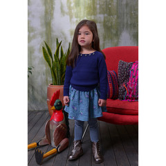 Full Skirt - Dusk Flower Bouquet- last one in Size 2Y! - Little Citizens Boutique
 - 3