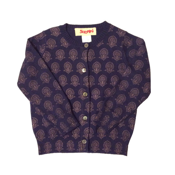 Sapphire Printed Cardigan by Siaomimi