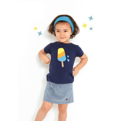 Dis Une Couleur Ice Cream Print Tee - Navy - Little Citizens Boutique
 - 2