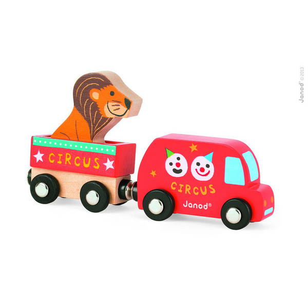 Circus Van, Trailer and Lion by Janod