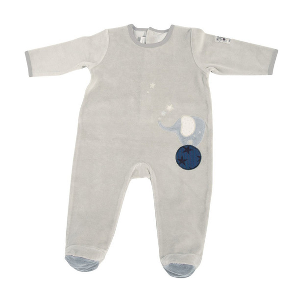 Luxury Velour Pyjamas in Silver