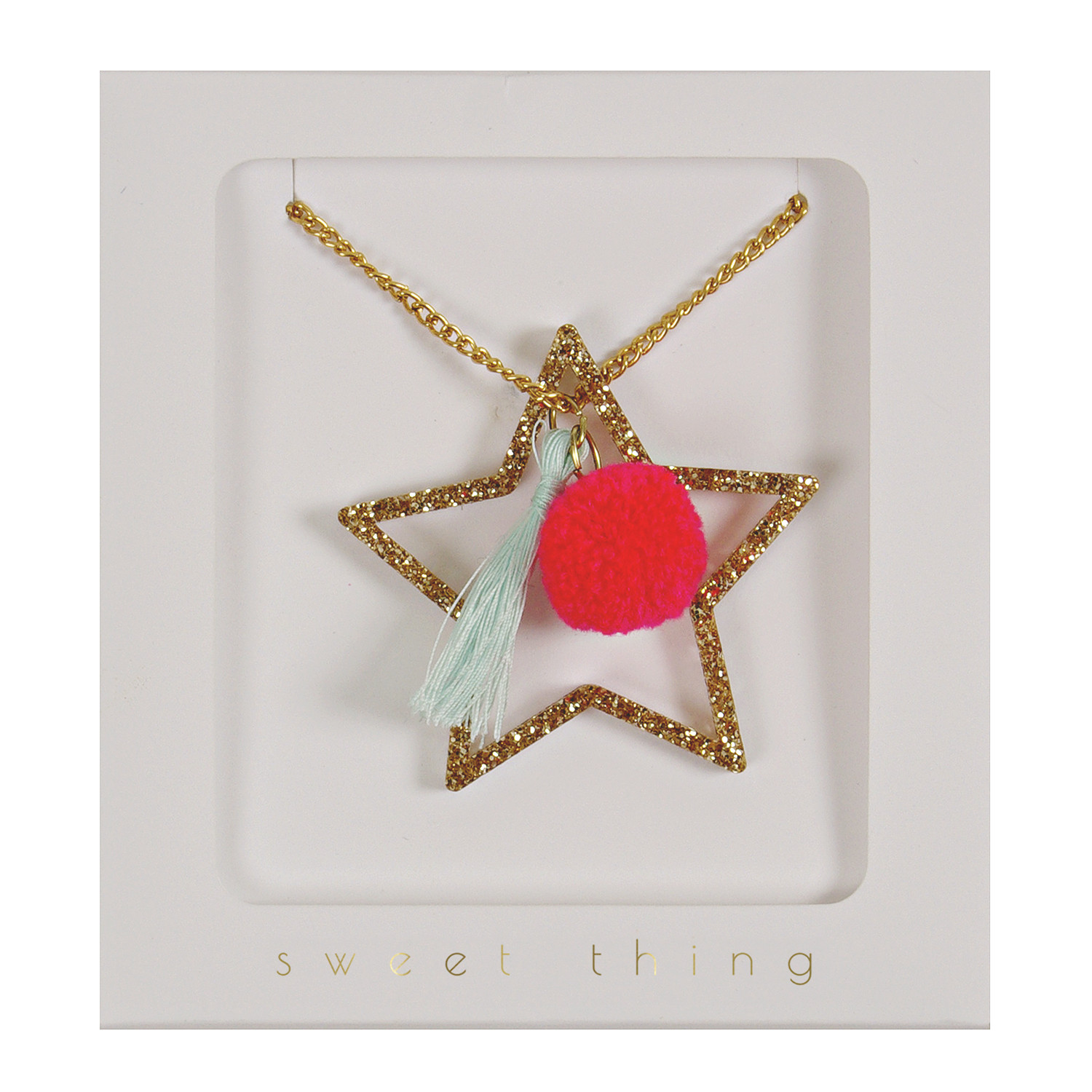 Star Pom Pom Necklace by Meri Meri - Little Citizens Boutique
