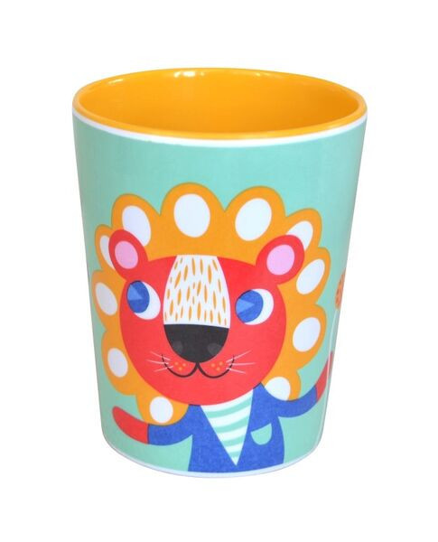 Helen Dardik Melanine Cups -Lion & Zebra