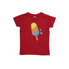 Dis Une Couleur Ice Cream Print Tee - Red - Little Citizens Boutique
 - 1