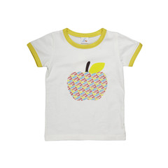 Dis Une Couleur Apple Print Tee - Yellow - Little Citizens Boutique
 - 2