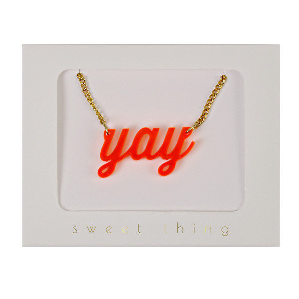 Fluo Yay Necklace by Meri Meri