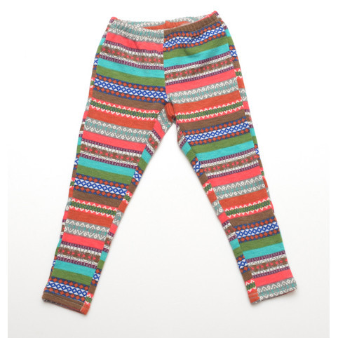 Yellow Aztec Stripe Leggings