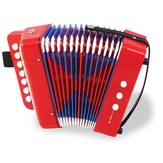 Red Accordion Instrument