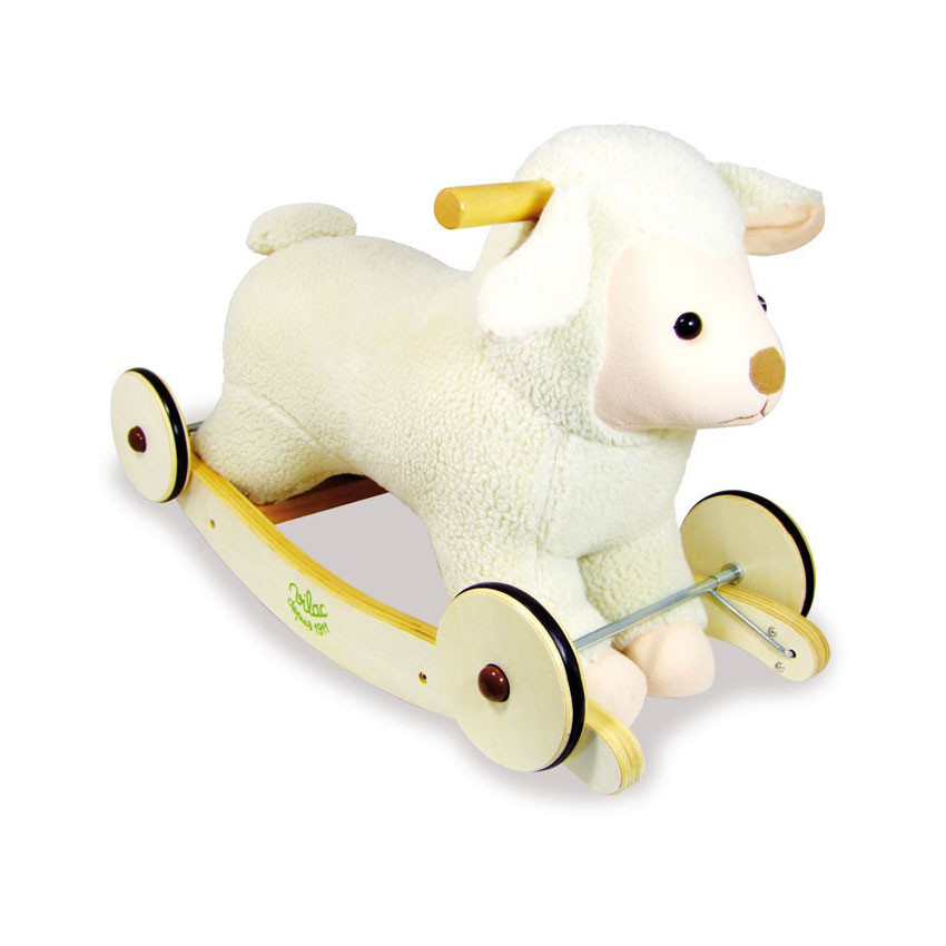 Vilac Rocker & Ride-On Plush Sheep - Little Citizens Boutique
