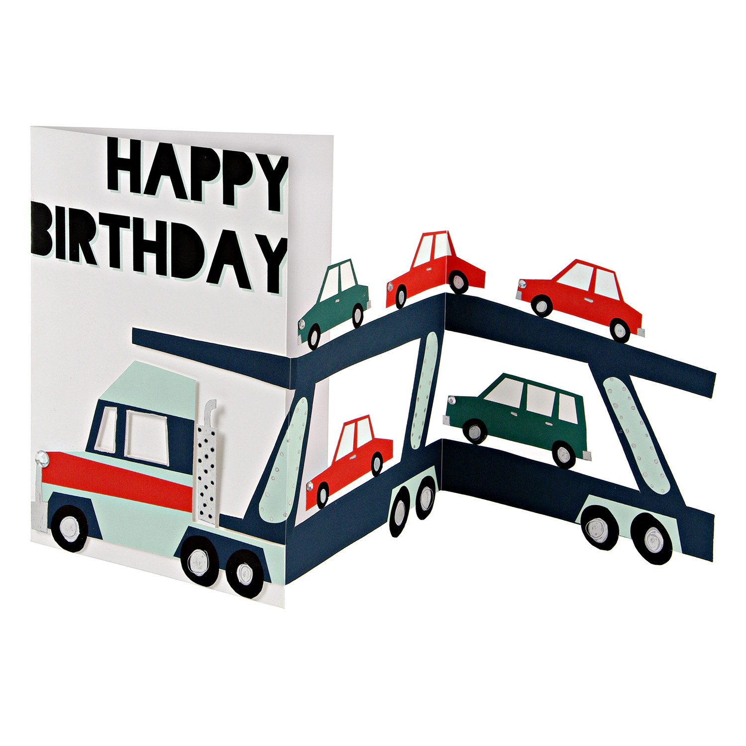 Car Transporter - Birthday Card - Little Citizens Boutique
 - 1
