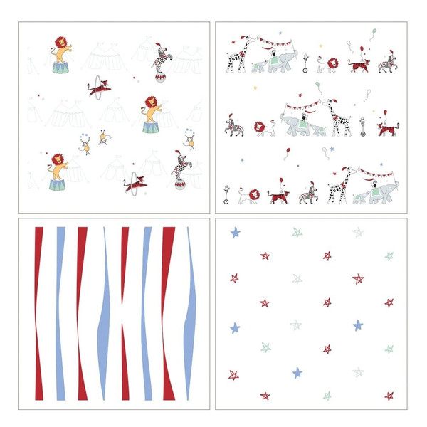 Vintage Circus 4-Pack Swaddle